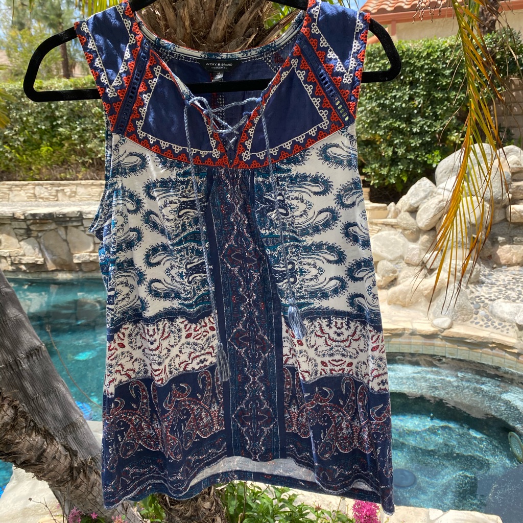 Lucky Brand Blue Blouse